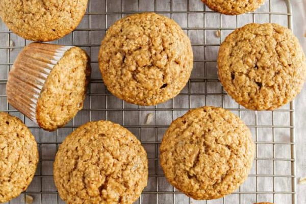 Healthy Banana Bran Muffins