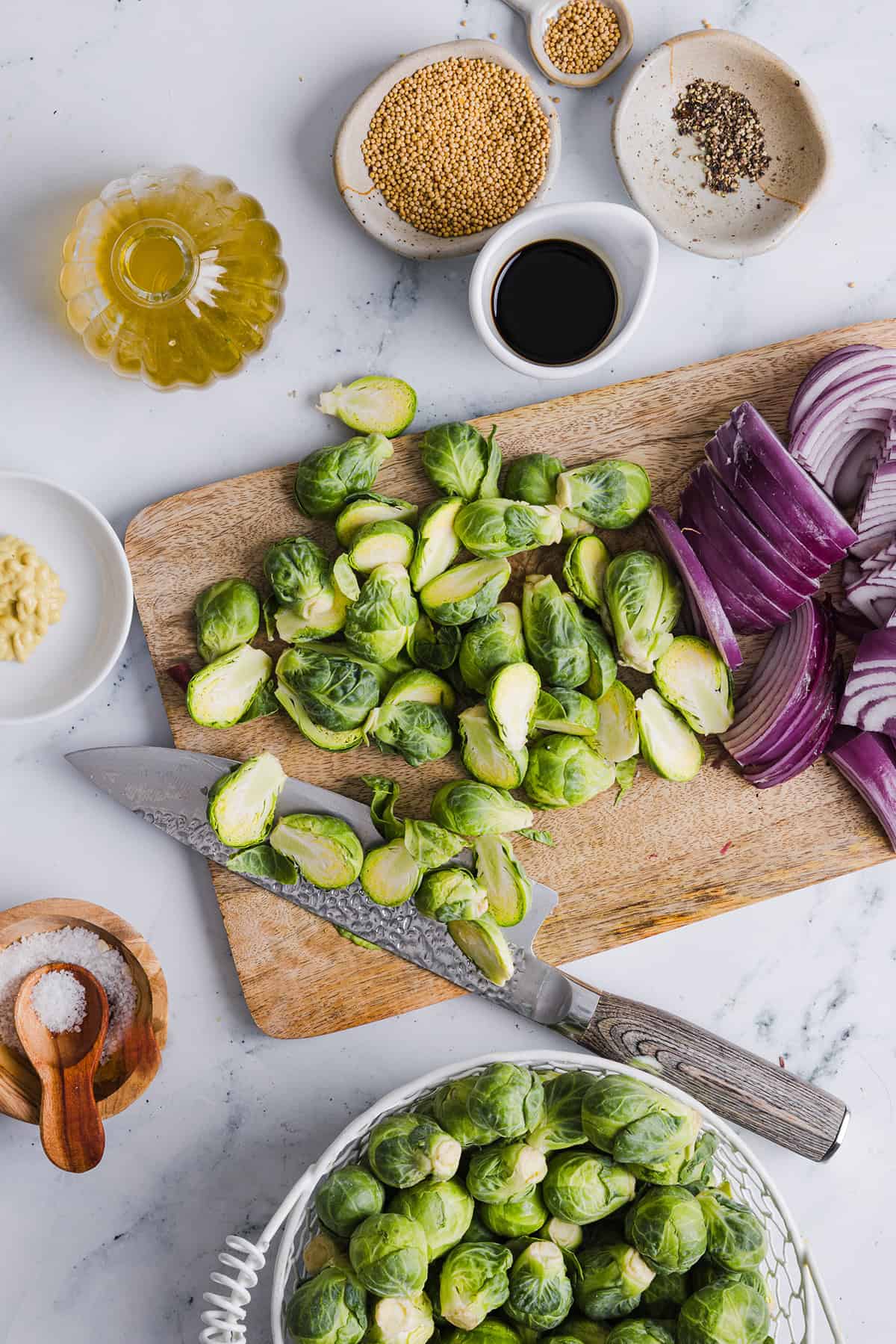 These Balsamic Roasted Brussels Sprouts make the perfect side dish that is so flavorful and easily made in under 30 minutes!  The honey balsamic glaze is simply incredible!
